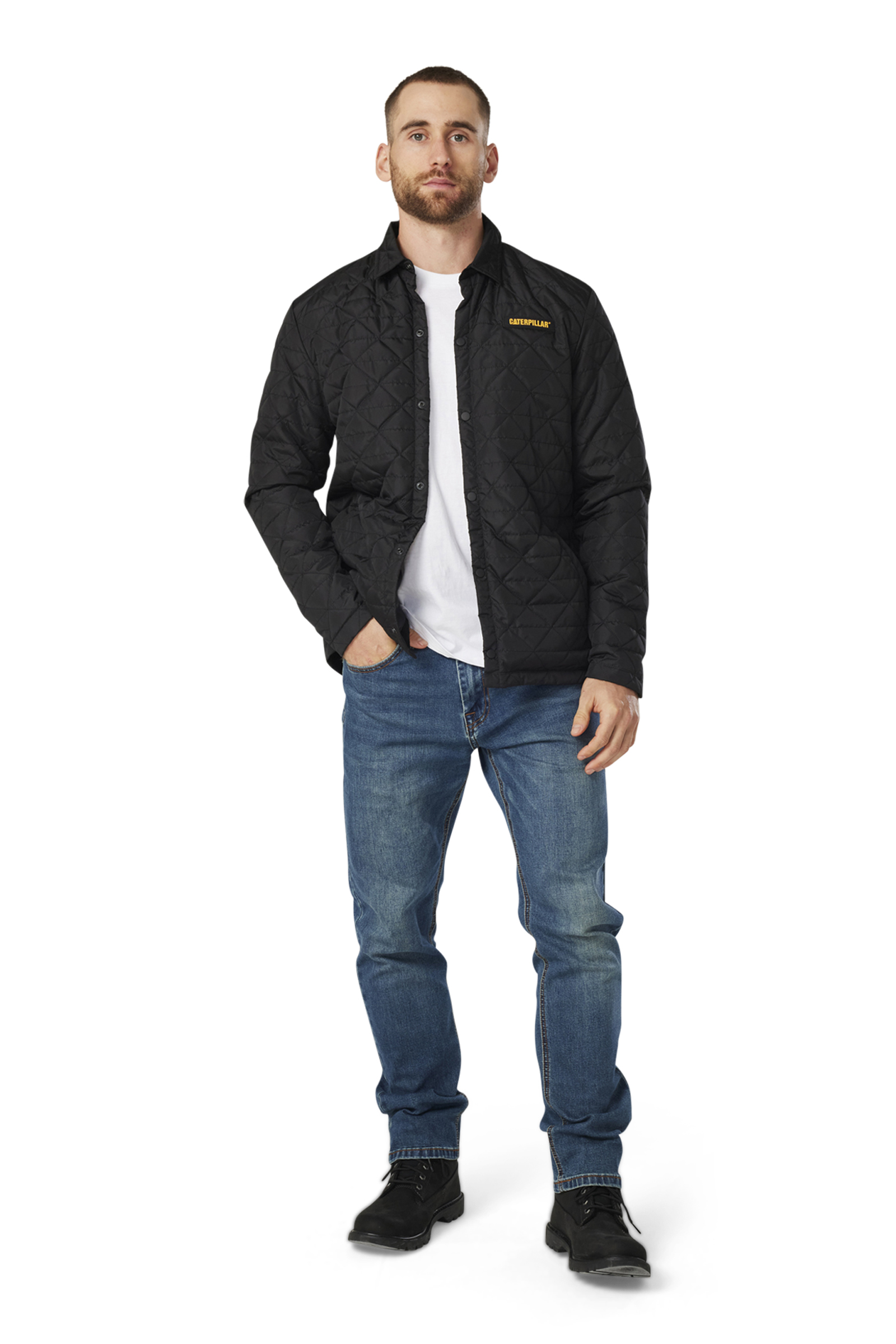 Chaqueta Casual Hombre Lightweight Insulated Triangle Quilted