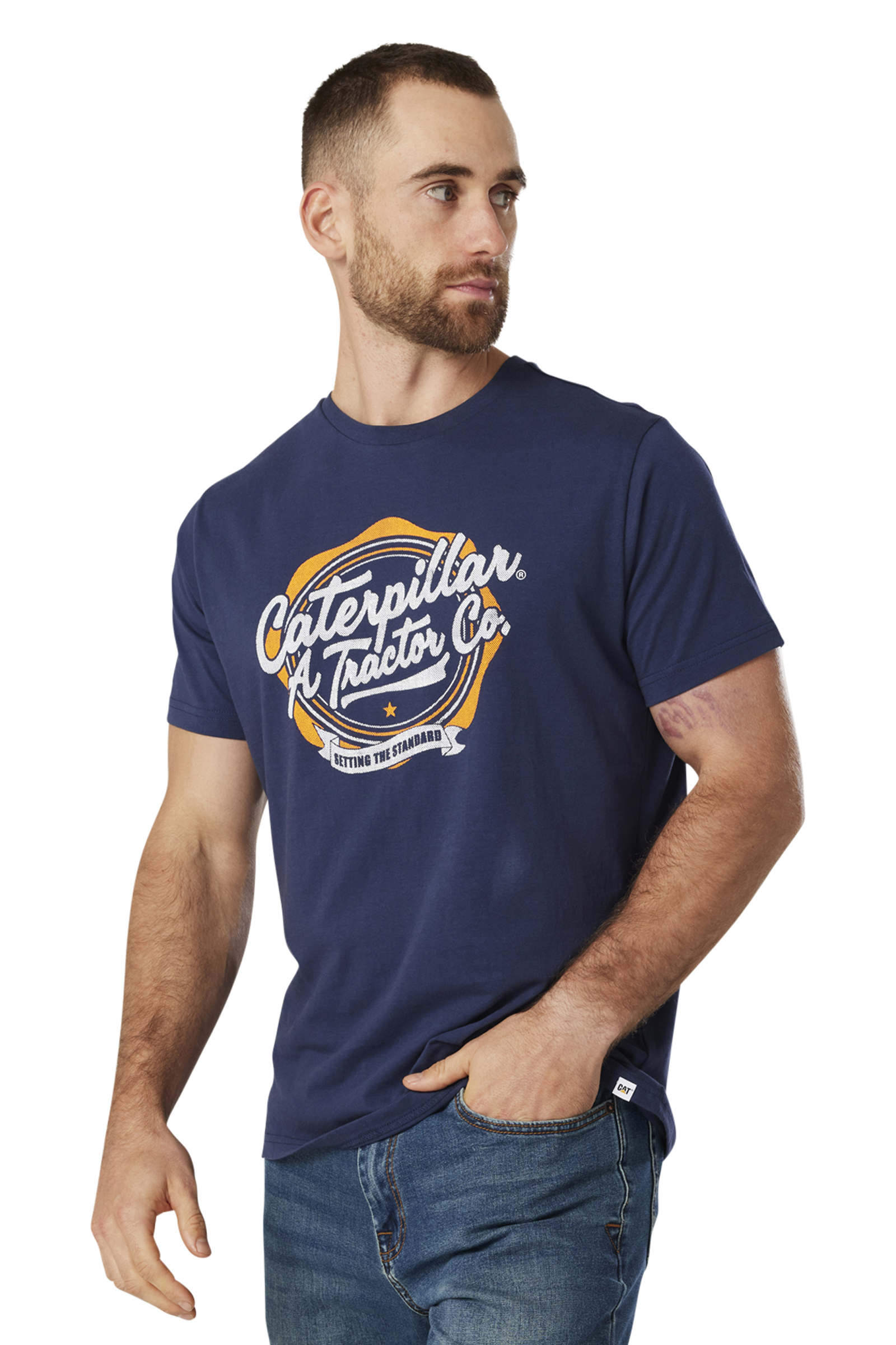 THE ROAD AHEAD GRAPHIC TEE Detroit Blue | CAT Workwear